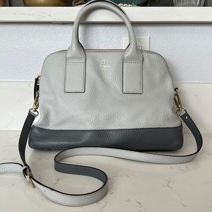 Kate Spade two-tone grey satchel bag
